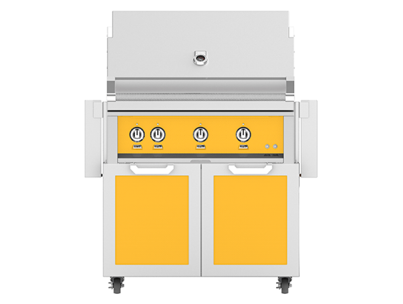 36" Outdoor Freestanding Grill on Double Door Cart GCR36LPYW