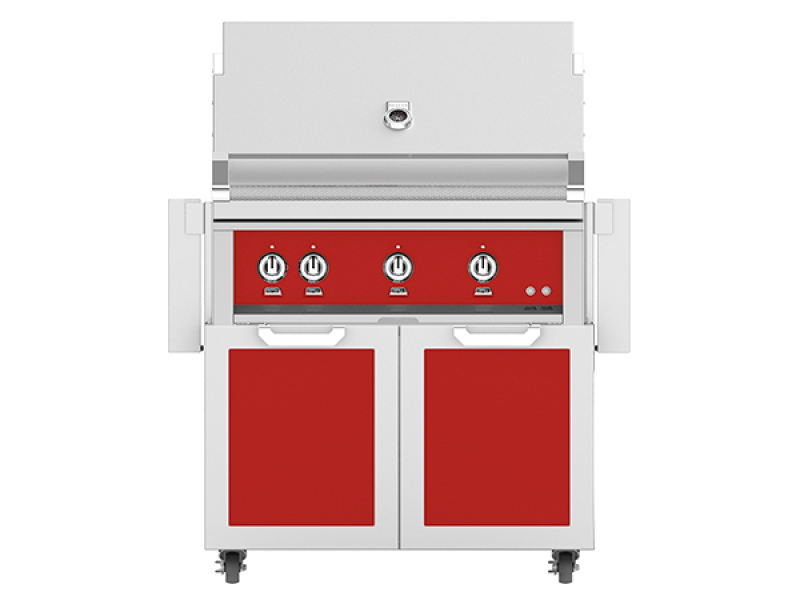 36" Outdoor Freestanding Grill on Double Door Cart GCR36NGRD