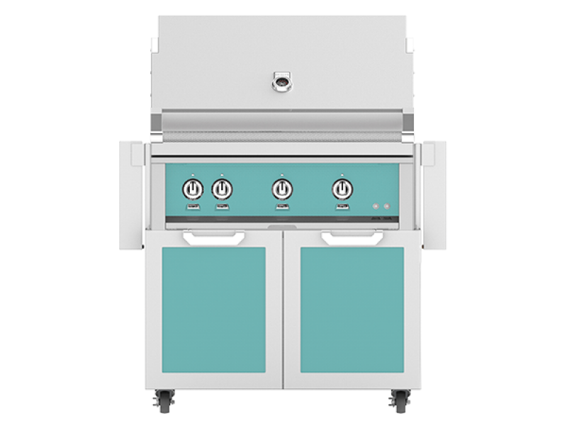 36" Outdoor Freestanding Grill on Double Door Cart GCR36NGTQ