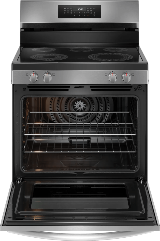 30" Rear Control Electric Range with Air Fry GCRE3059BF