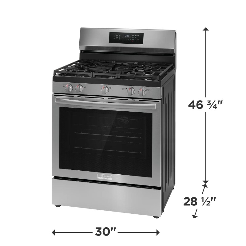 30" Rear Control Gas Range with Air Fry GCRG3059BF