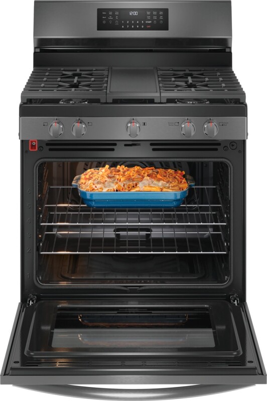 30" Gas Range with No Preheat + Air Fry view 3