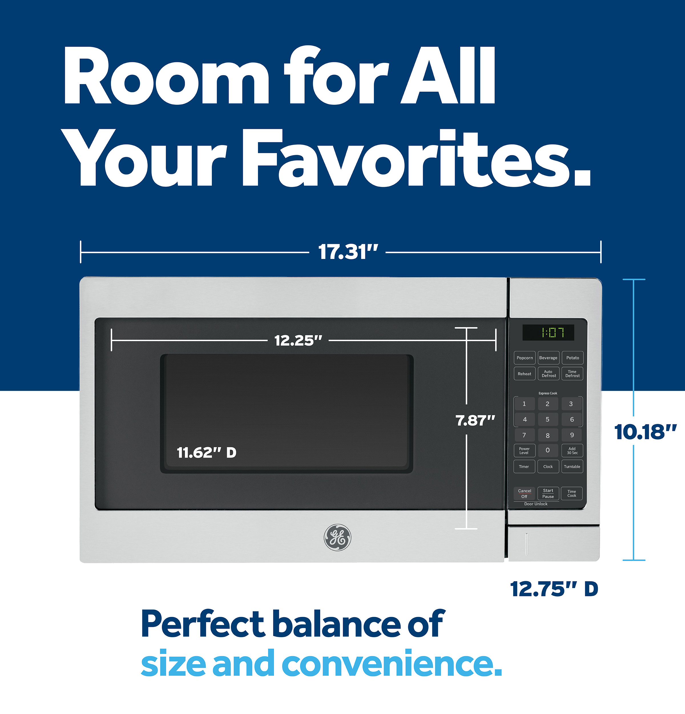 0.7 Cu. Ft. Capacity Countertop Microwave Oven view 13
