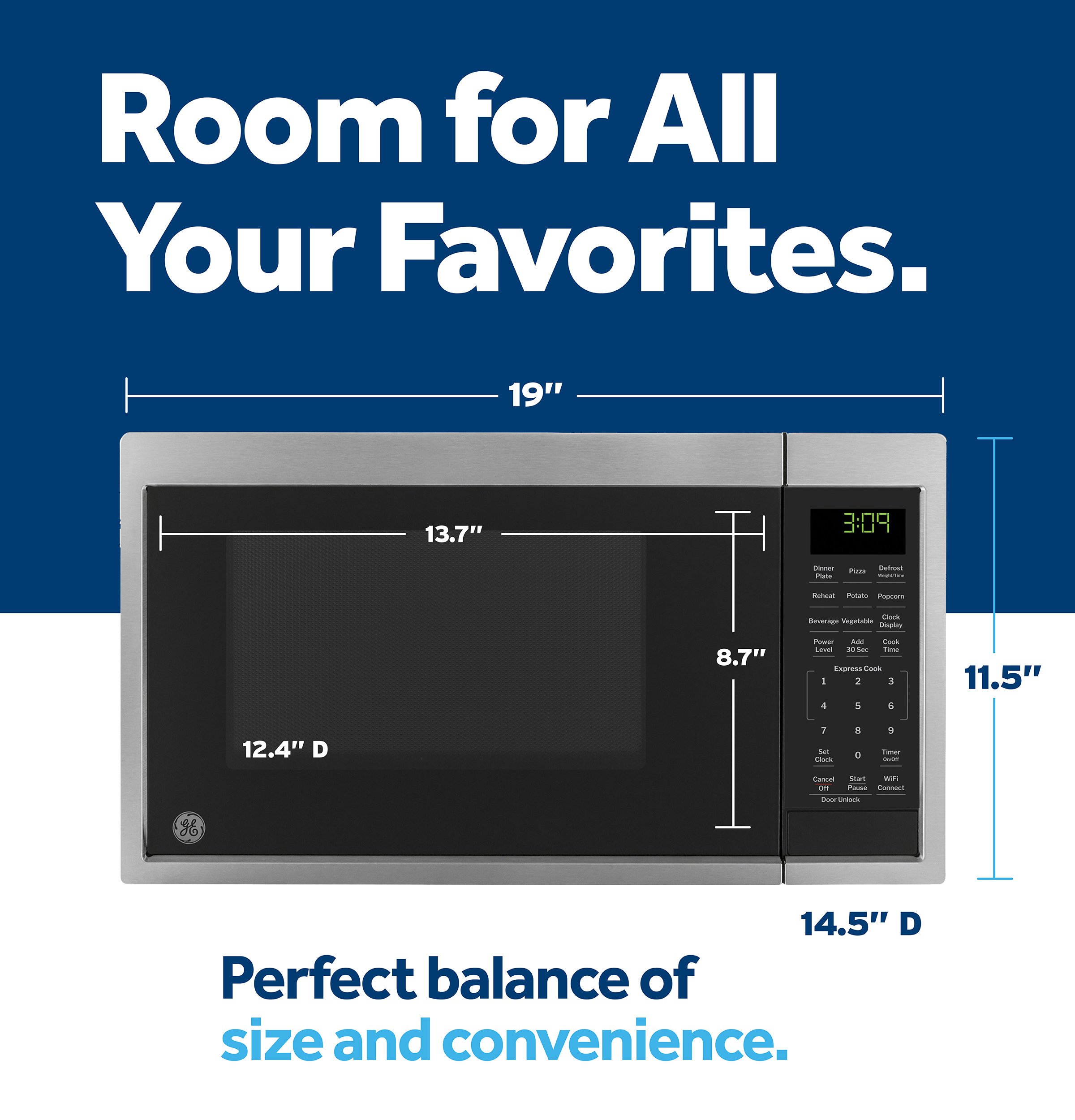 0.9 Cu. Ft. Capacity Smart Countertop Microwave Oven with Scan-To-Cook Technology view 18