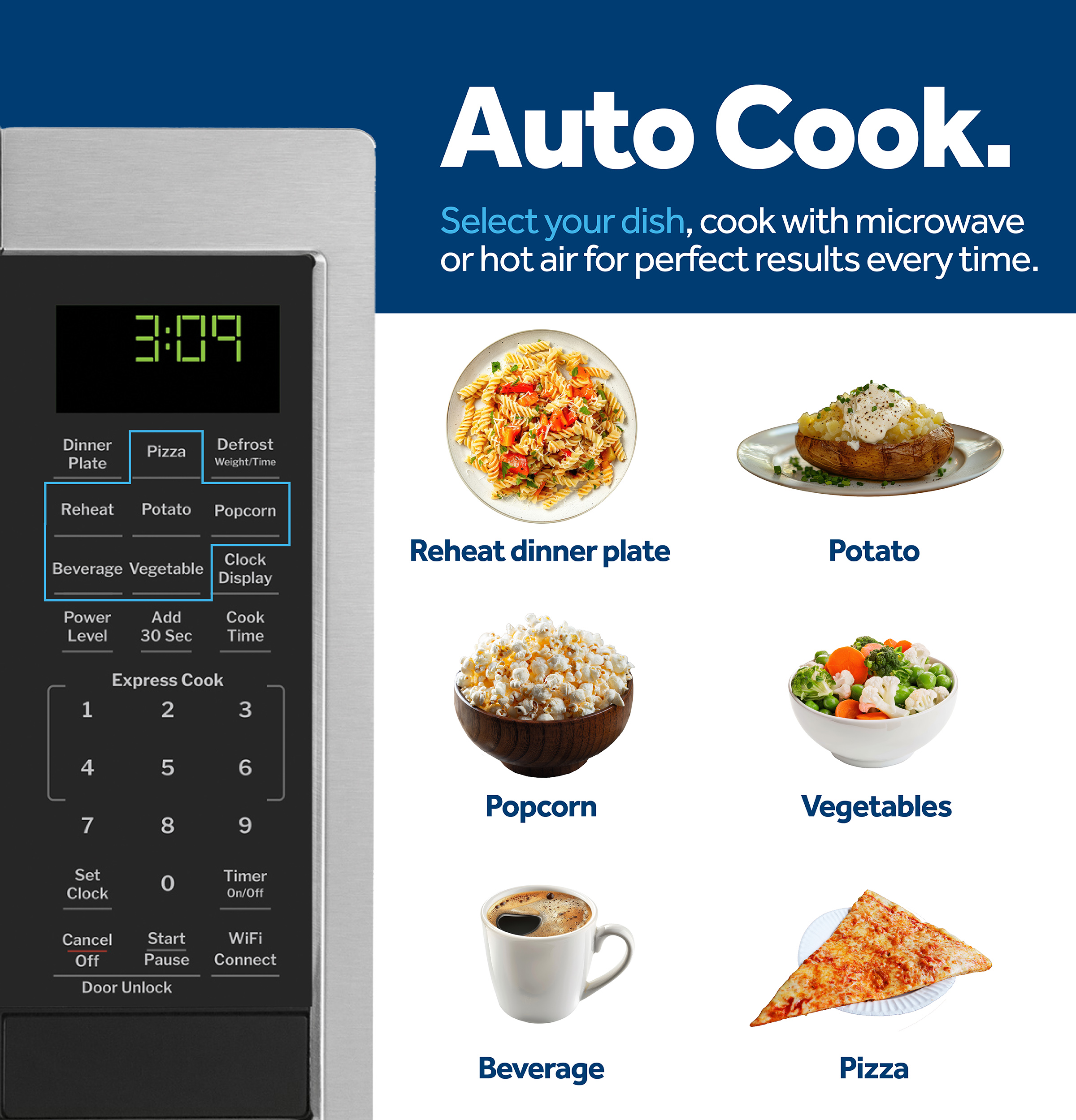 0.9 Cu. Ft. Capacity Smart Countertop Microwave Oven with Scan-To-Cook Technology view 16