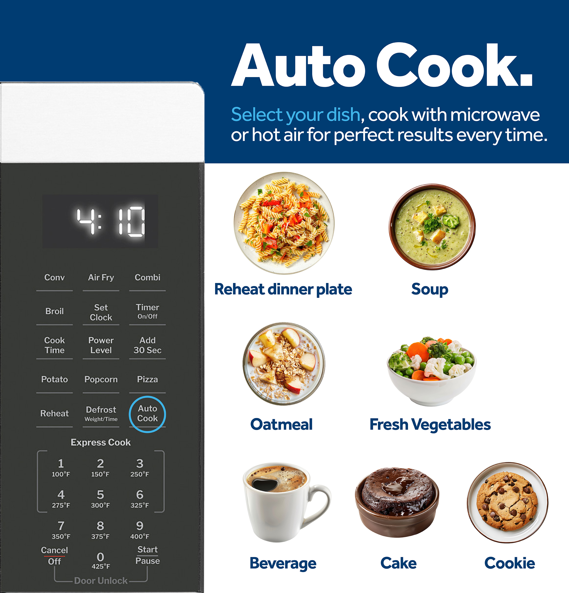1.0 Cu. Ft. Capacity Countertop Convection Microwave Oven with Air Fry view 9