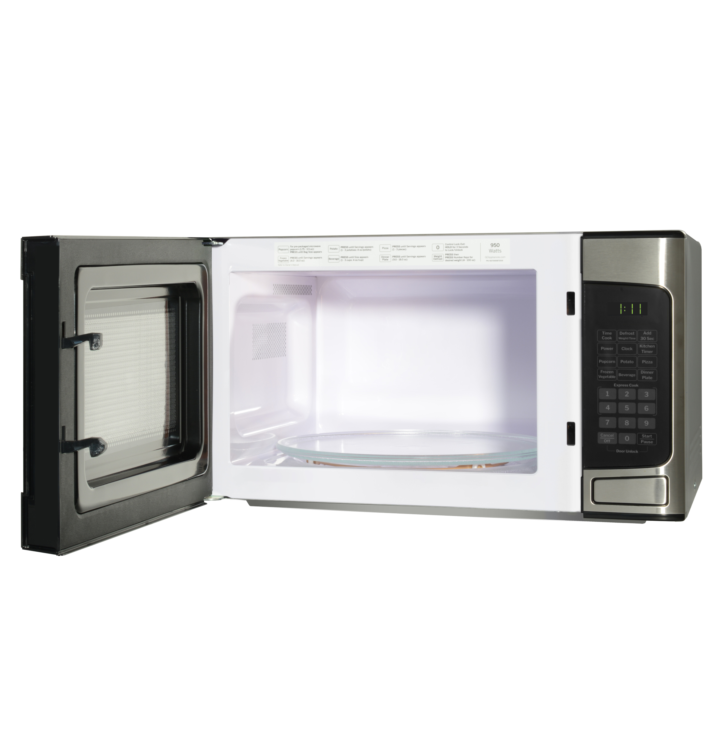 1.1 Cu. Ft. Capacity Countertop Microwave Oven view 4