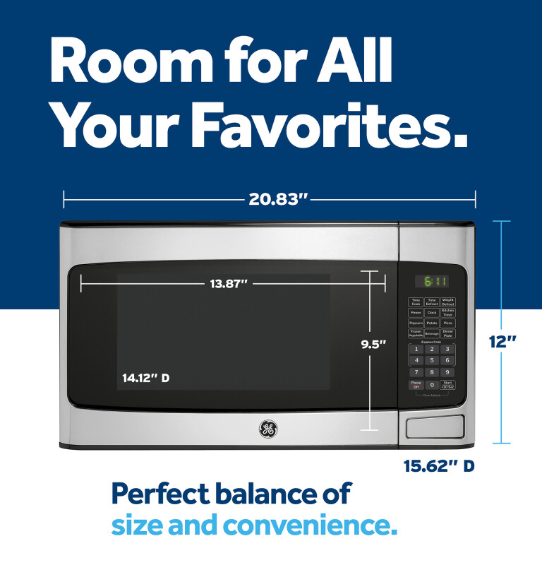 1.1 Cu. Ft. Capacity Countertop Microwave Oven view 28