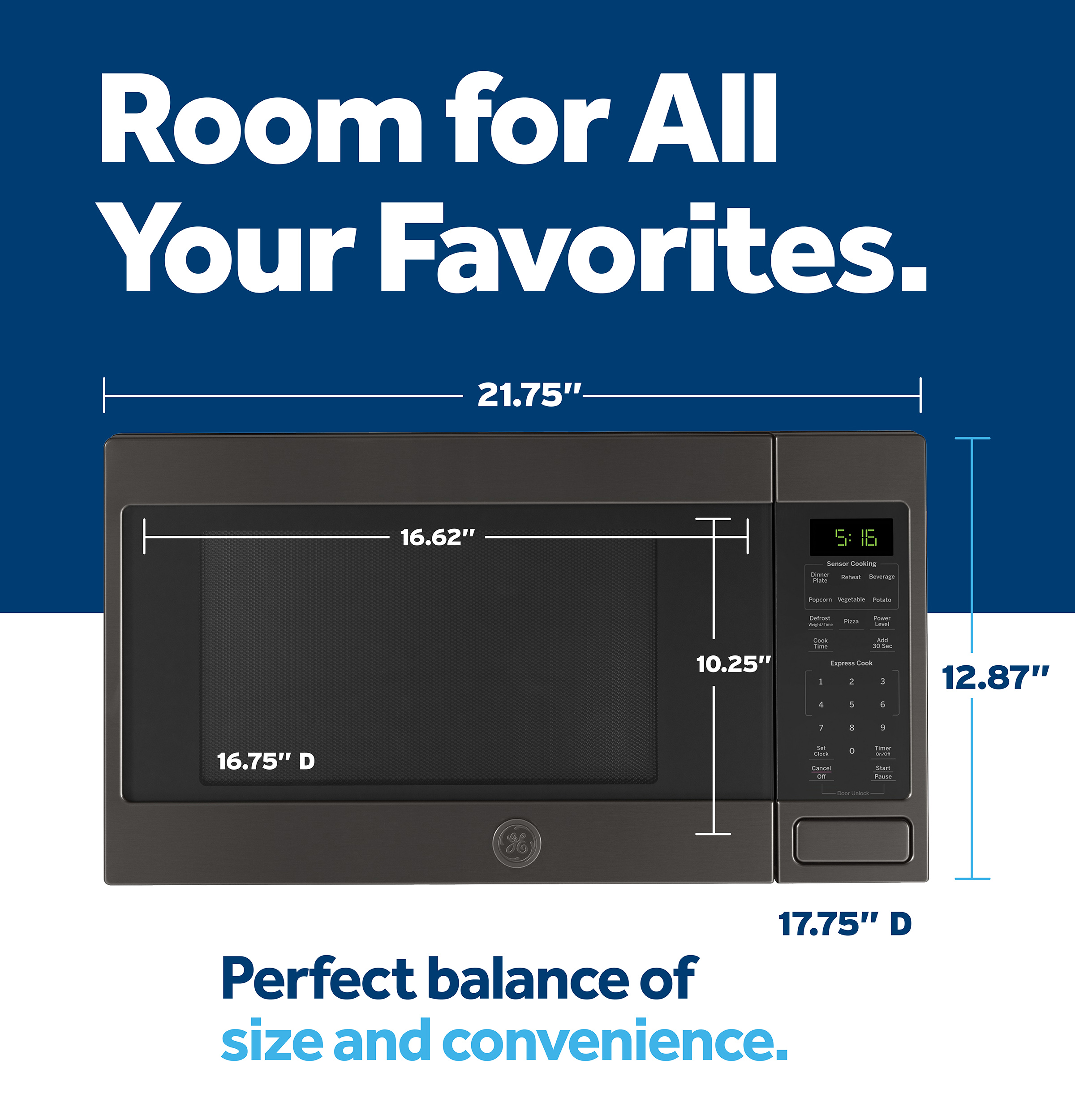 1.6 Cu. Ft. Countertop Microwave Oven view 11
