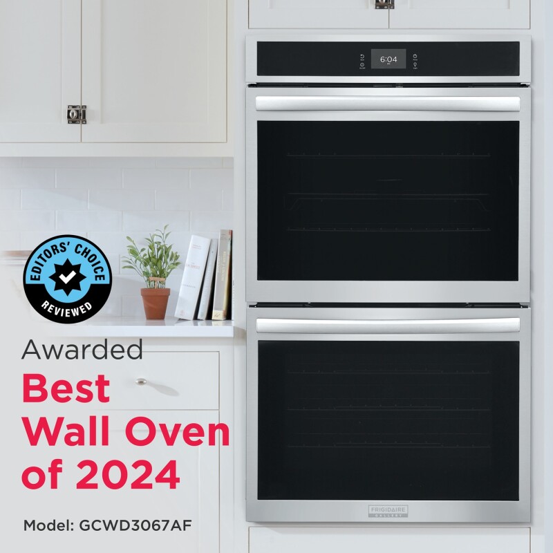 30" Double Electric Wall Oven with 15+ Ways To Cook, Includes Free Air Fry Tray GCWD3067AFA1