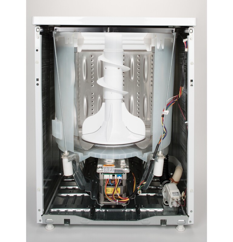 3.8 DOE cu. ft. stainless steel capacity washer GCWN2800DWW, product image 3 of 5