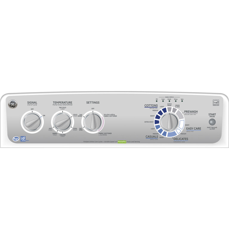 3.6 DOE cu. ft. washer with stainless steel basket GCWN5050MWS