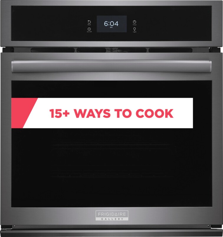 Frigidaire Gallery 27" Single Electric Wall Oven with Total Convection Black Stainless Steel GCWS2767AD Picture 1