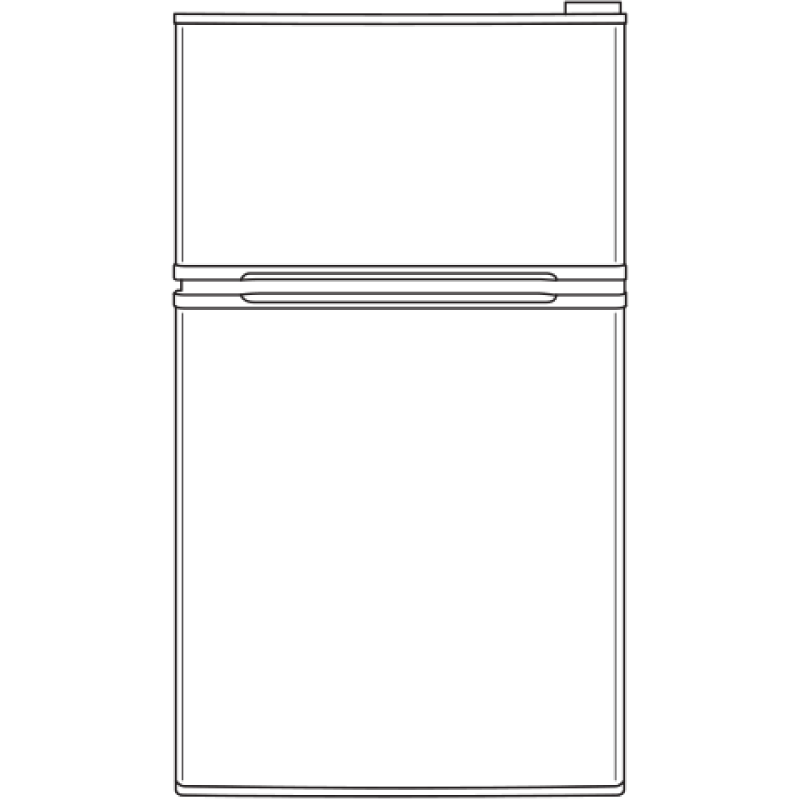 Double-Door Compact Refrigerator view 4