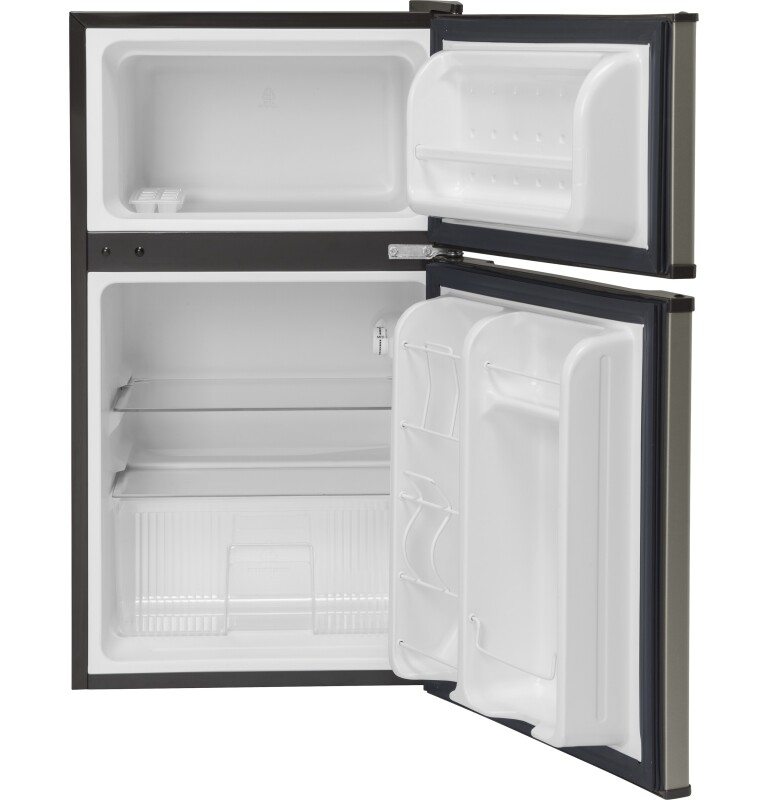 Double-Door Compact Refrigerator GDE03GMKED, product image 2 of 5