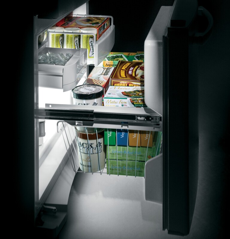 23.1 Cu. Ft. Bottom-Freezer Refrigerator GDE23ETEWW, product image 8 of 10