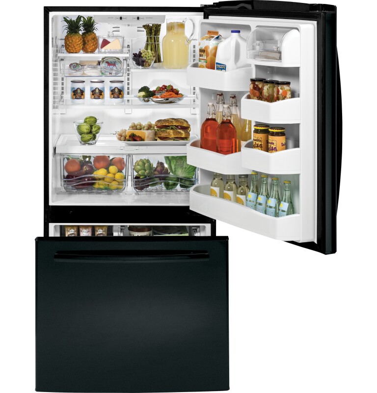 23.2 Cu. Ft. Bottom-Freezer Drawer Refrigerator GDE23GGHBB, product image 2 of 10