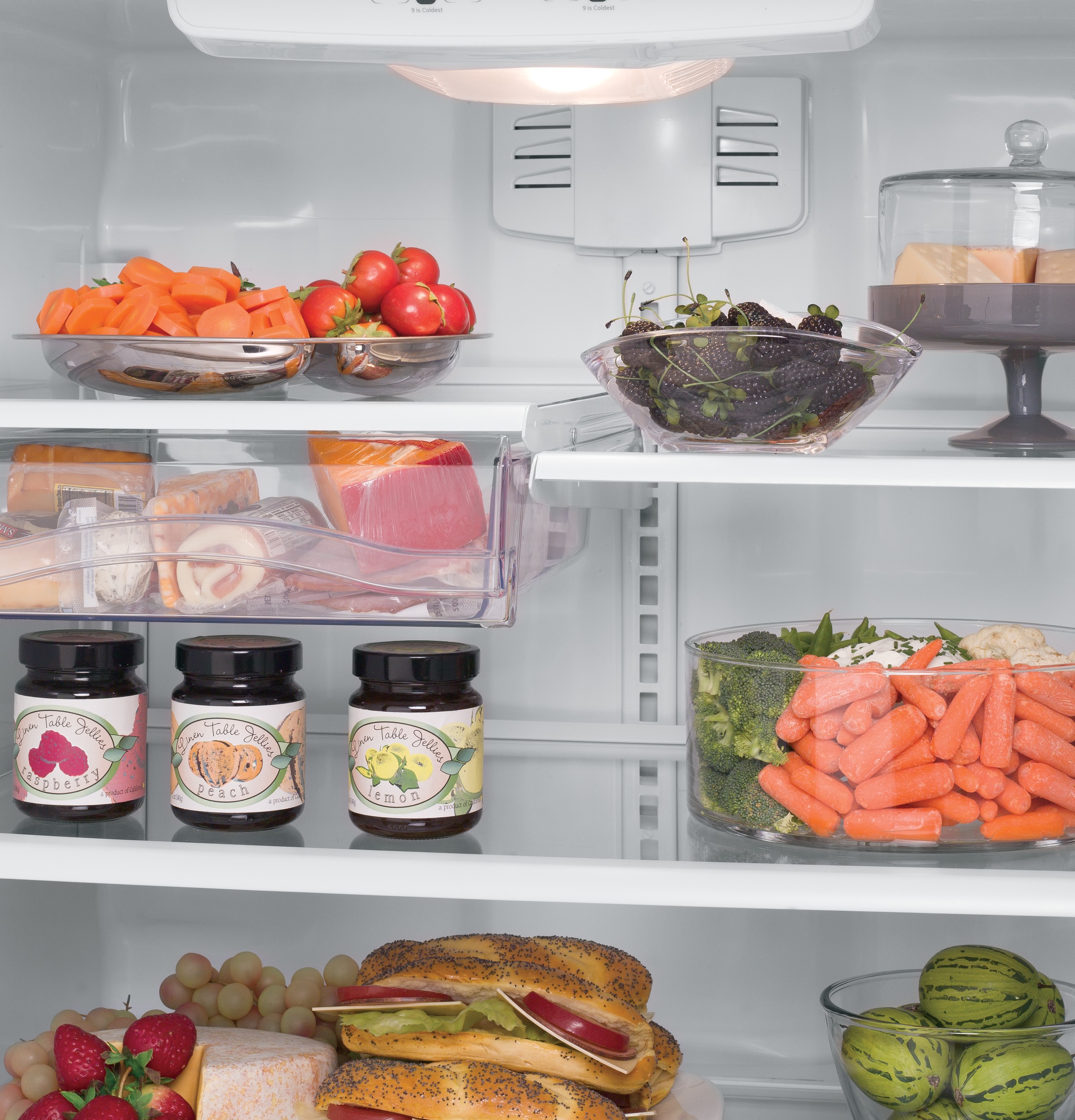 23.2 Cu. Ft. Bottom-Freezer Drawer Refrigerator GDE23GSHSS, product image 7 of 9