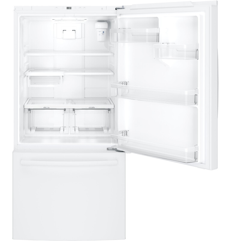 24.9 Cu. Ft. Bottom-Freezer Drawer Refrigerator GDE25EGKWW, product image 4 of 14