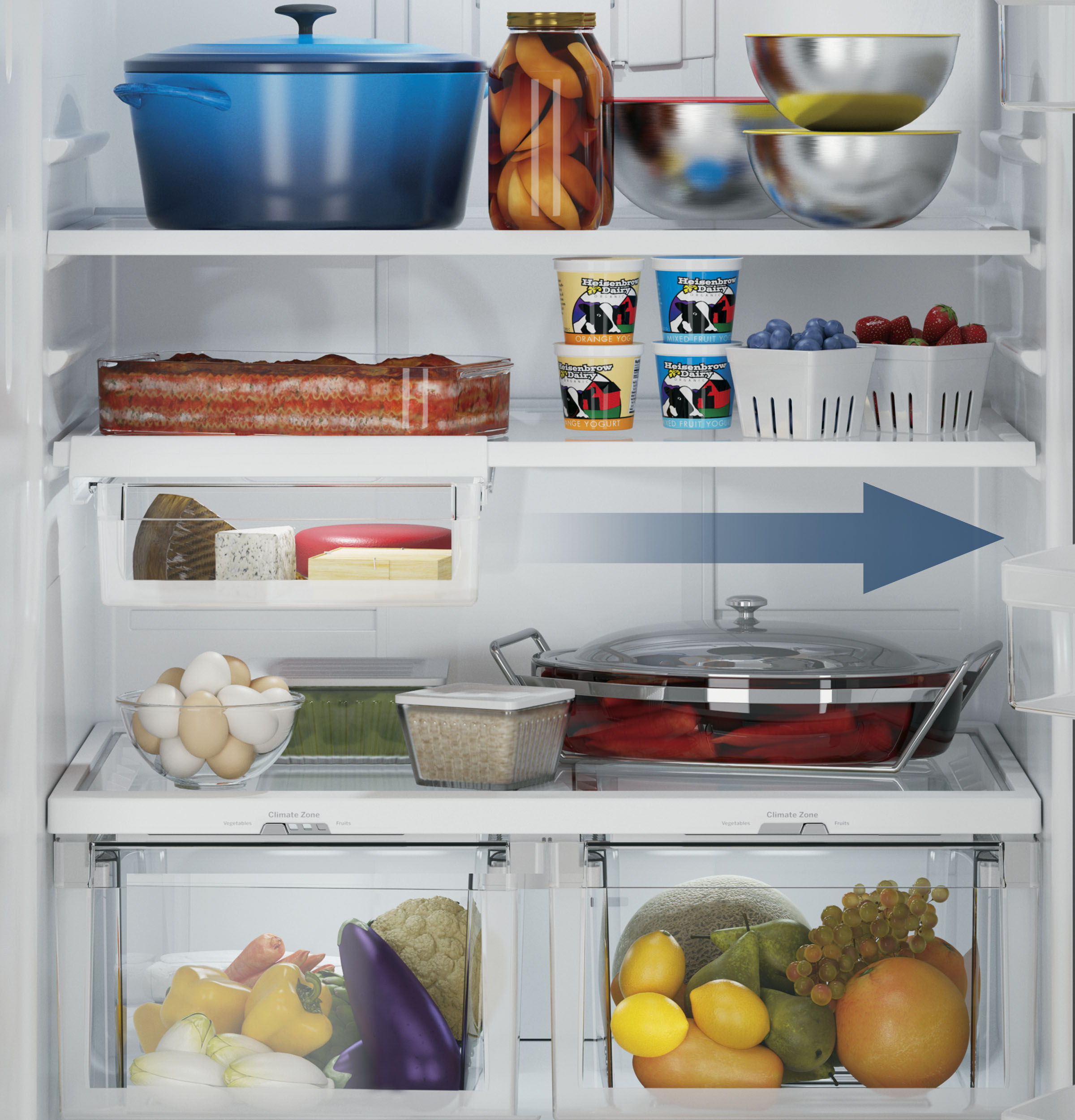 24.8 Cu. Ft. Bottom-Freezer Drawer Refrigerator view 11
