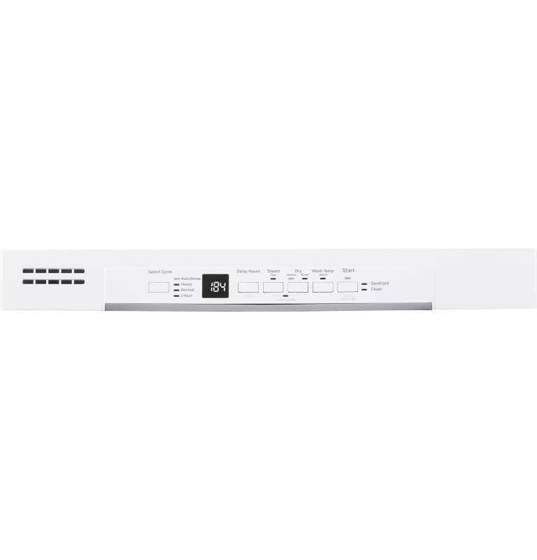 Front Control with Plastic Interior Dishwasher with Sanitize Cycle & Dry Boost GDF530PGMWW