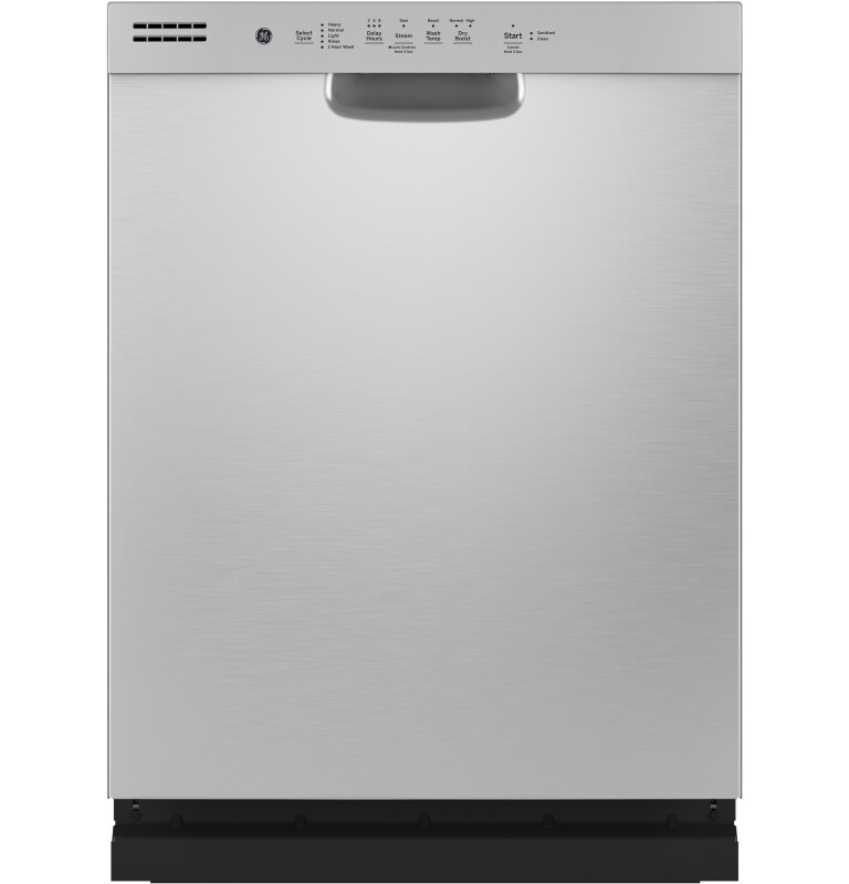 Front Control with Stainless Steel Interior Dishwasher with Sanitize Cycle & Dry Boost GDF565SSNSS