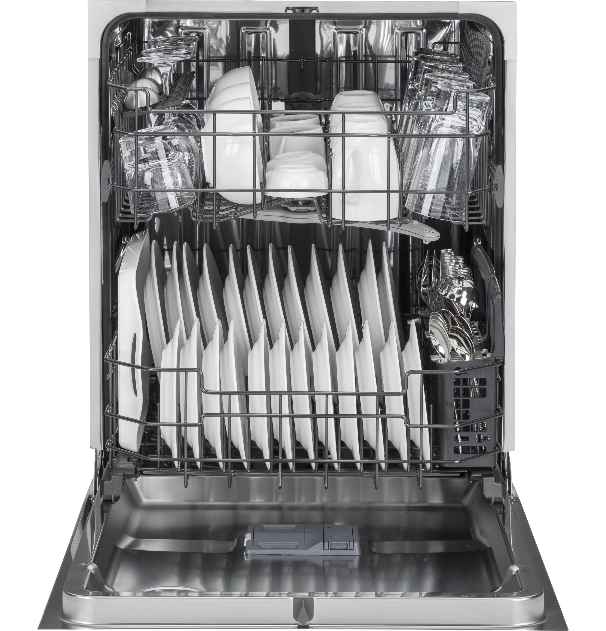 Stainless Steel Interior Dishwasher with Front Controls GDF570SGJBB