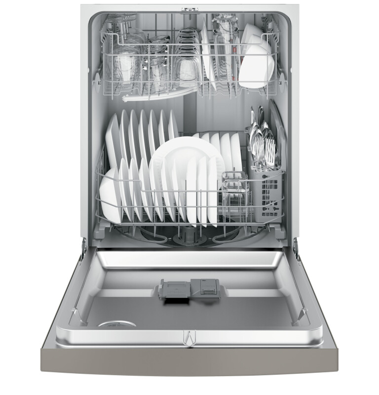 Hybrid Stainless Steel Interior Dishwasher with Front Controls GDF620HMJES