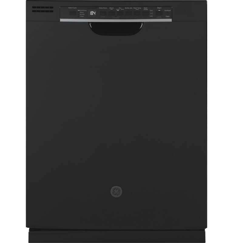 Front Control with Plastic Interior Dishwasher with Sanitize Cycle & Dry Boost GDF630PGMBB