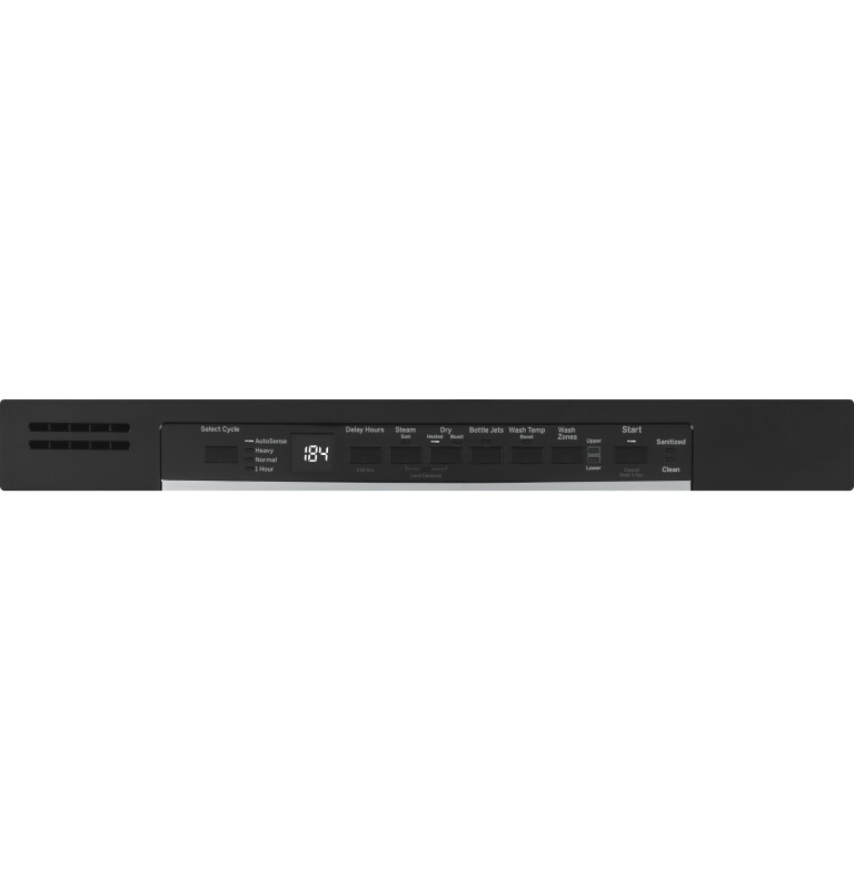 Front Control with Plastic Interior Dishwasher with Sanitize Cycle & Dry Boost GDF630PGMBB