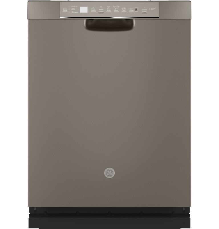 Front Control with Stainless Steel Interior Dishwasher with Sanitize Cycle & Dry Boost GDF645SMNES
