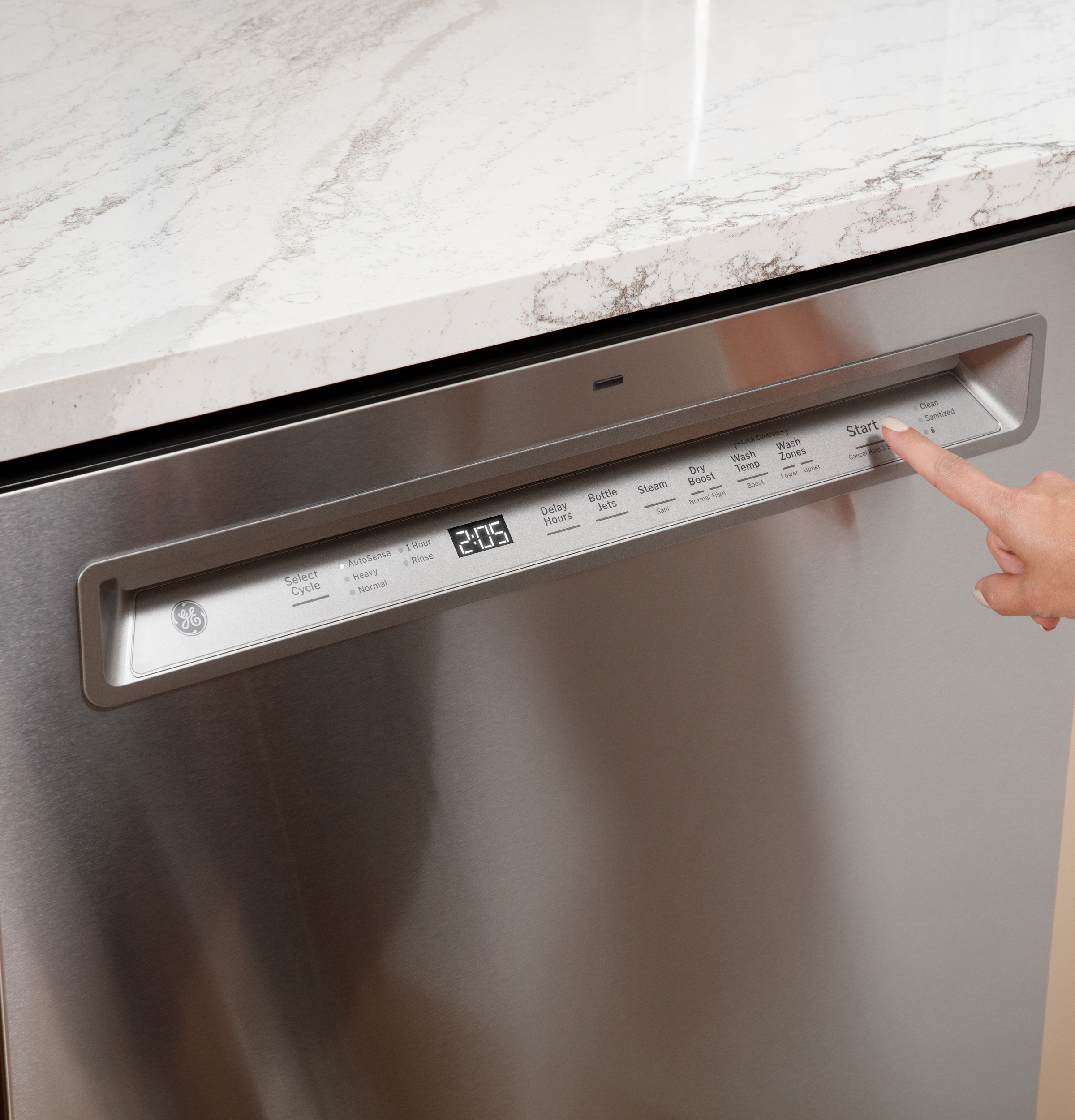 Front Control with Stainless Steel Interior Dishwasher with Sanitize Cycle view 25