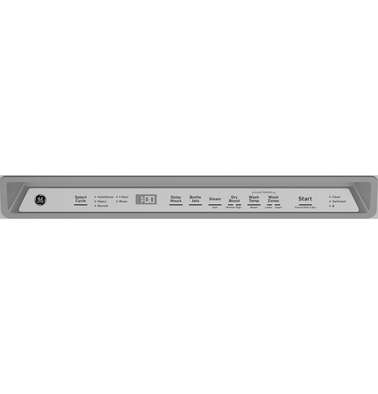 Fingerprint Resistant Front Control with Stainless Steel Interior Dishwasher with Sanitize Cycle GDF670SYVFS