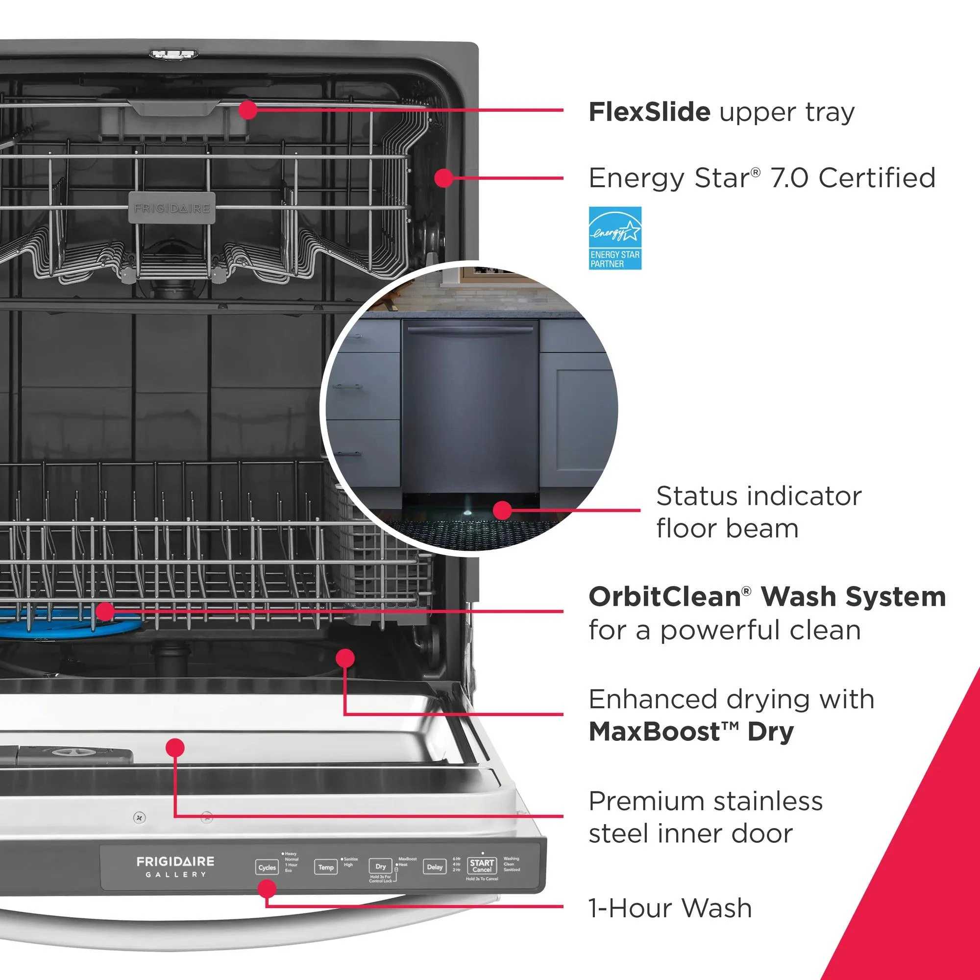24" Hybrid Tub Dishwasher GDHH4527AF