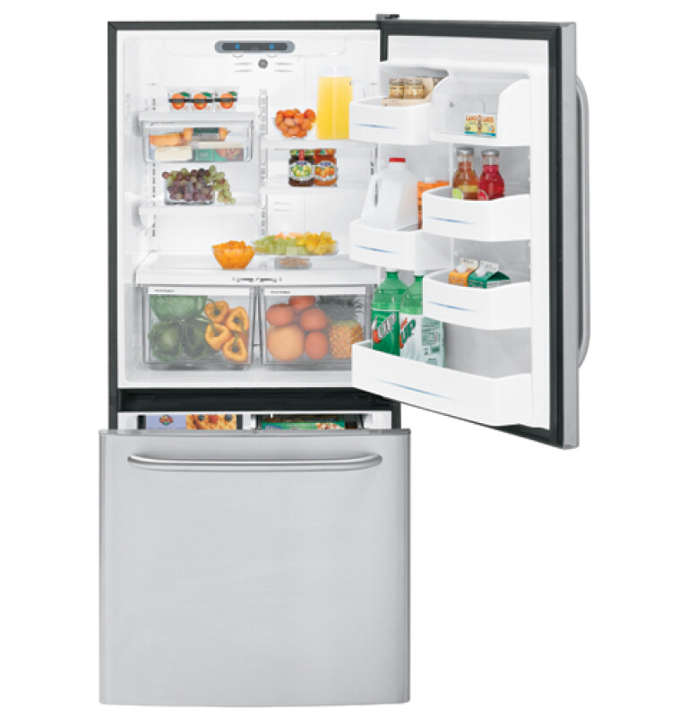 22.3 Cu. Ft. CleanSteel Bottom-Freezer Drawer Refrigerator GDL22KCWSS