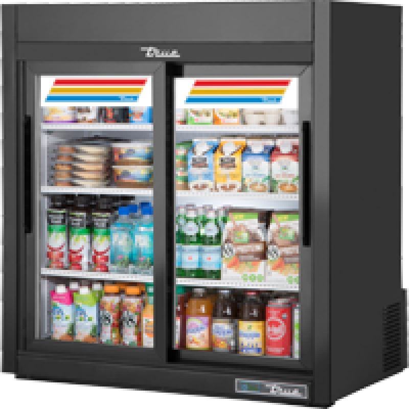 36" 3-shelf Glass Door Merchandiser GDM09SQHCLD