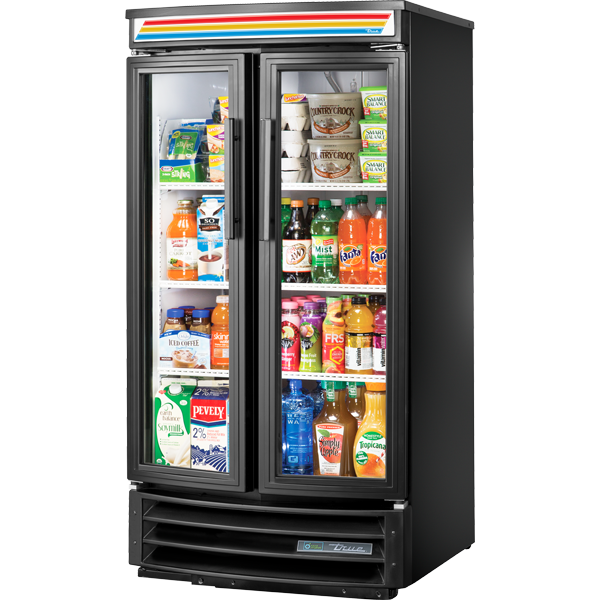 Swing Door Radius Front Refrigerator with Hydrocarbon Refrigerant and LED Lighting GDM14RFHCLD