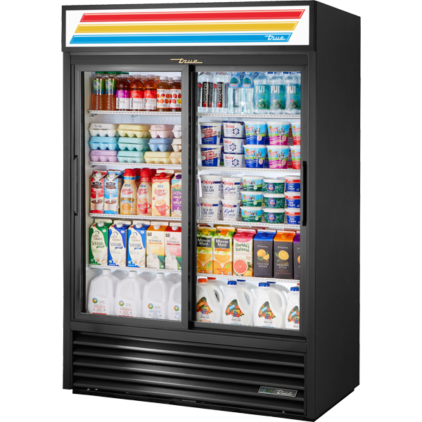 Slide Door Refrigerator with Hydrocarbon Refrigerant & LED Lighting GDM47HCLD