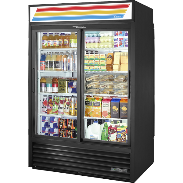 Slide Door Rear Load Refrigerator with with Hydrocarbon Refrigerant & LED Lighting GDM47RLHCLD