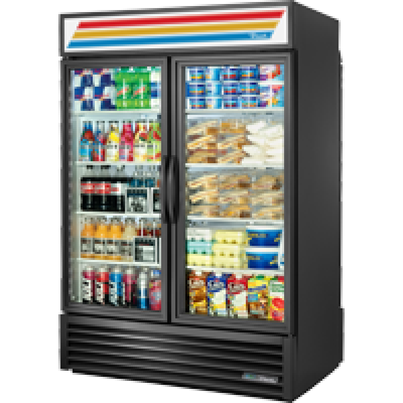 54 1/8" 8-shelf Glass Door Merchandiser GDM49RLHCTSL01