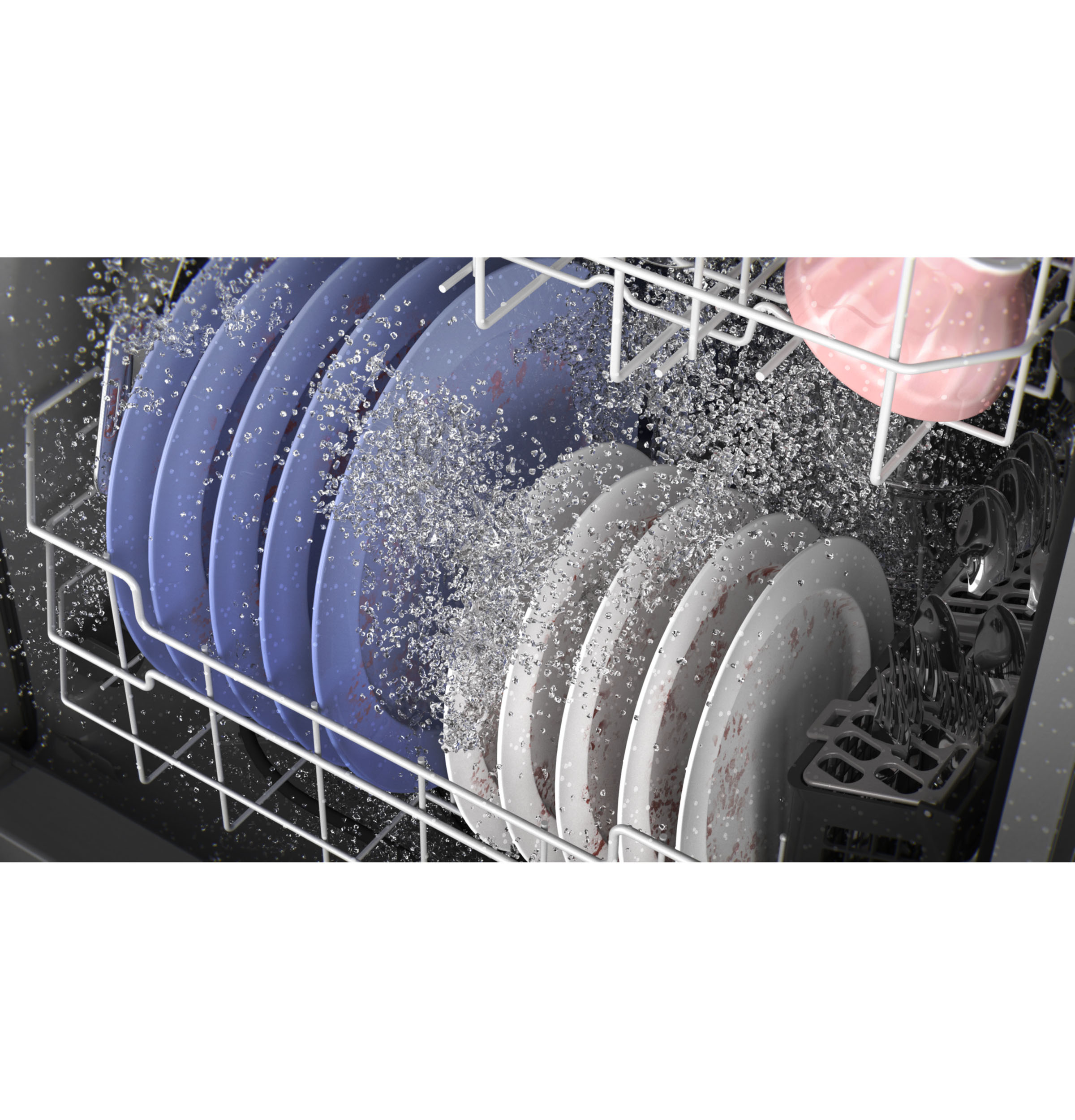 Top Control with Plastic Interior Dishwasher with Sanitize Cycle & Dry Boost view 11