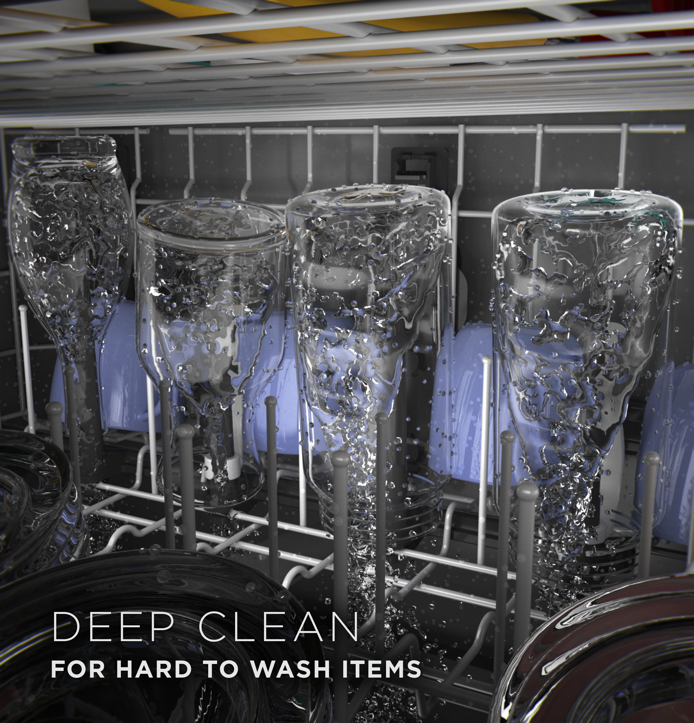 Top Control with Plastic Interior Dishwasher with Sanitize Cycle & Dry Boost view 8