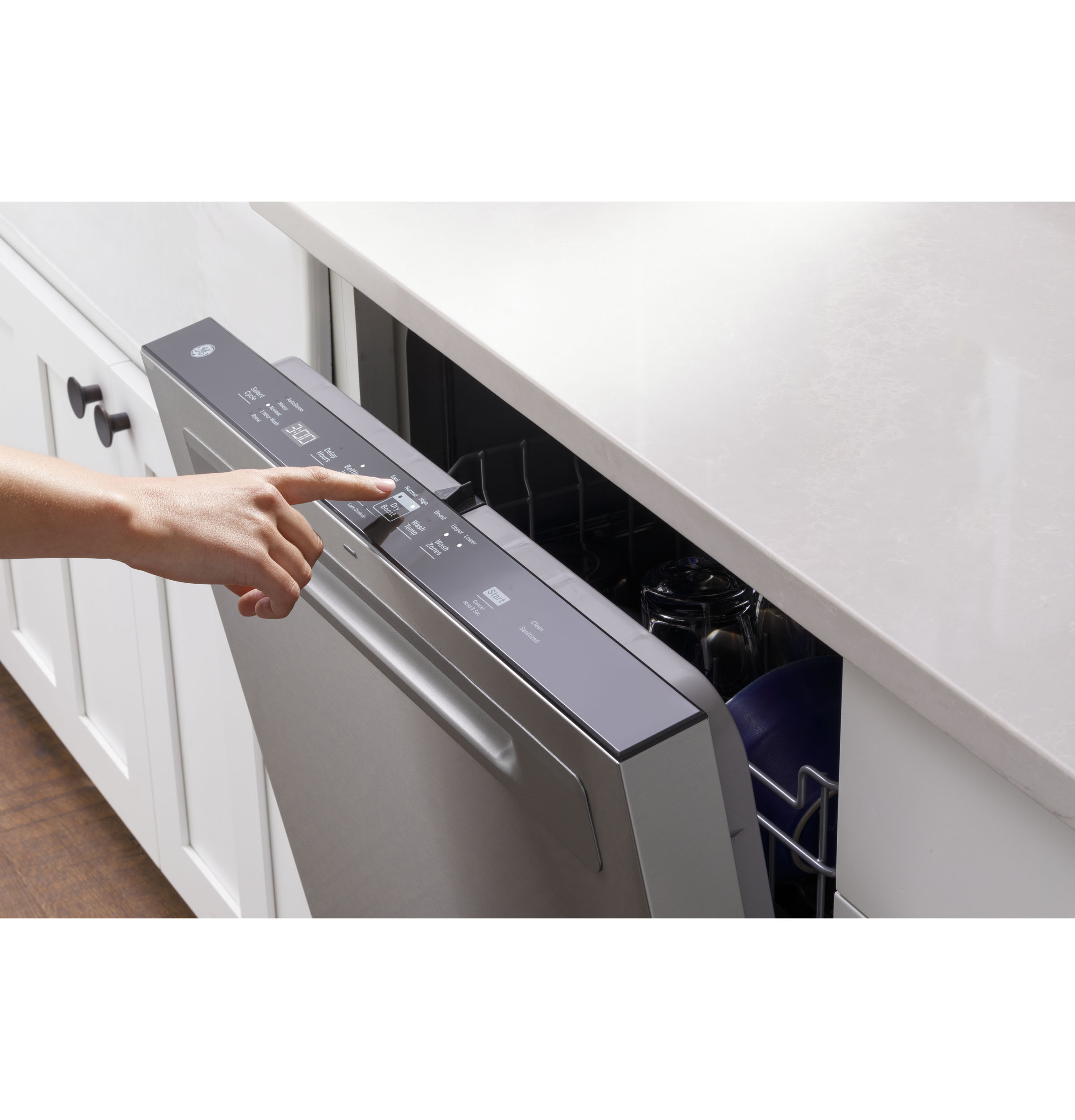 Top Control with Plastic Interior Dishwasher with Sanitize Cycle & Dry Boost view 16