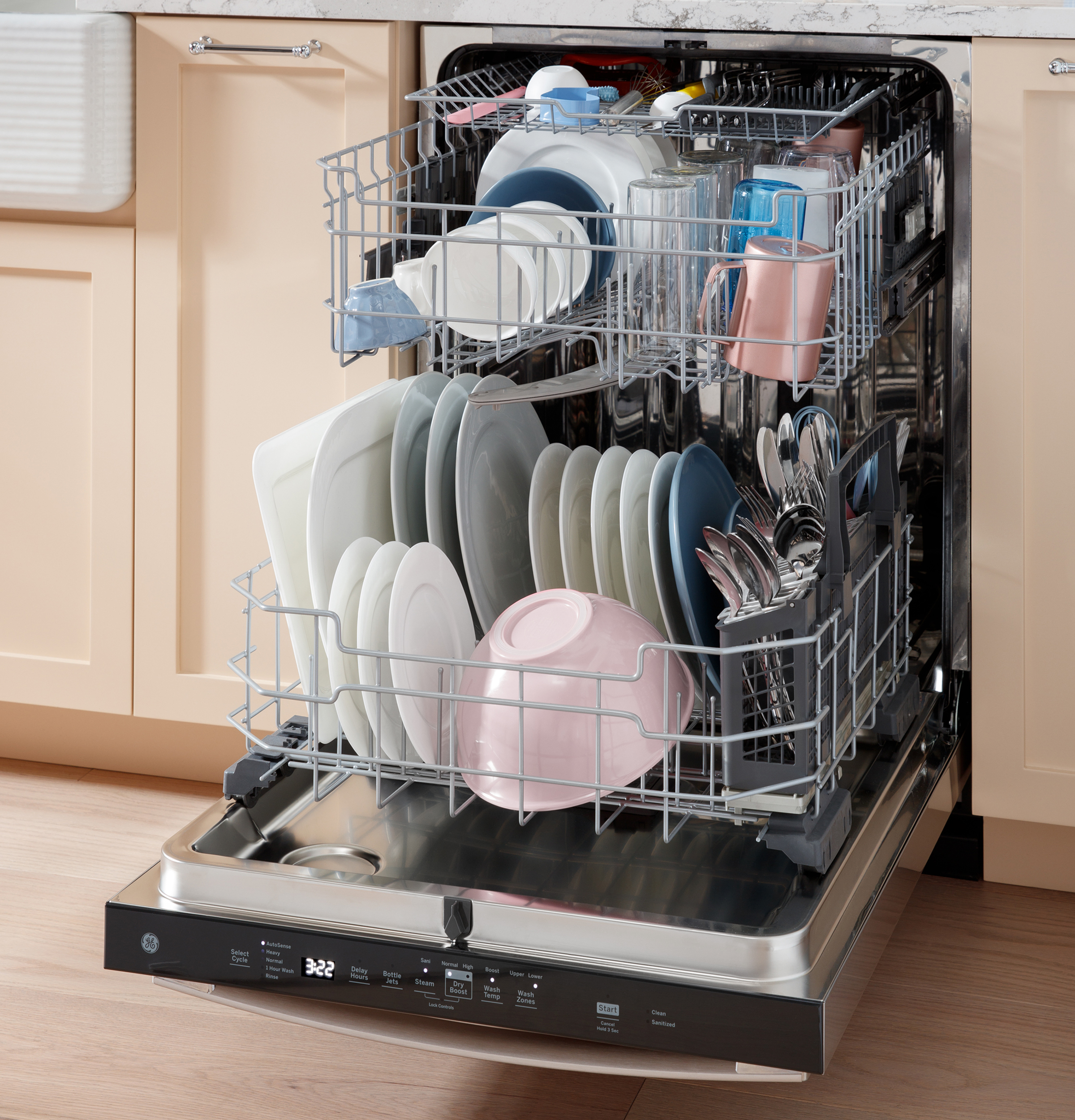 Top Control with Stainless Steel Interior Dishwasher with Sanitize Cycle view 2