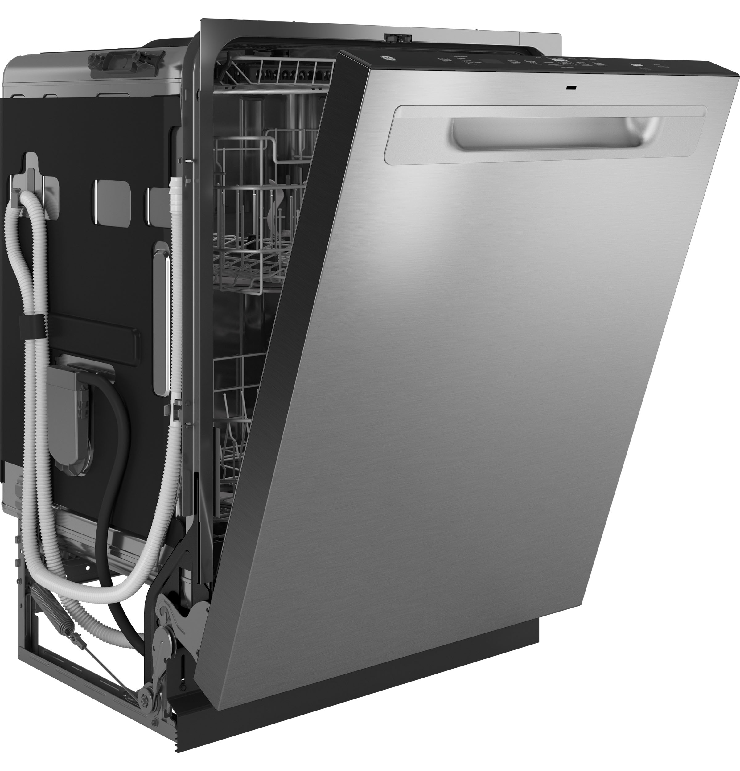 Fingerprint Resistant Top Control with Stainless Steel Interior Dishwasher with Sanitize Cycle view 3