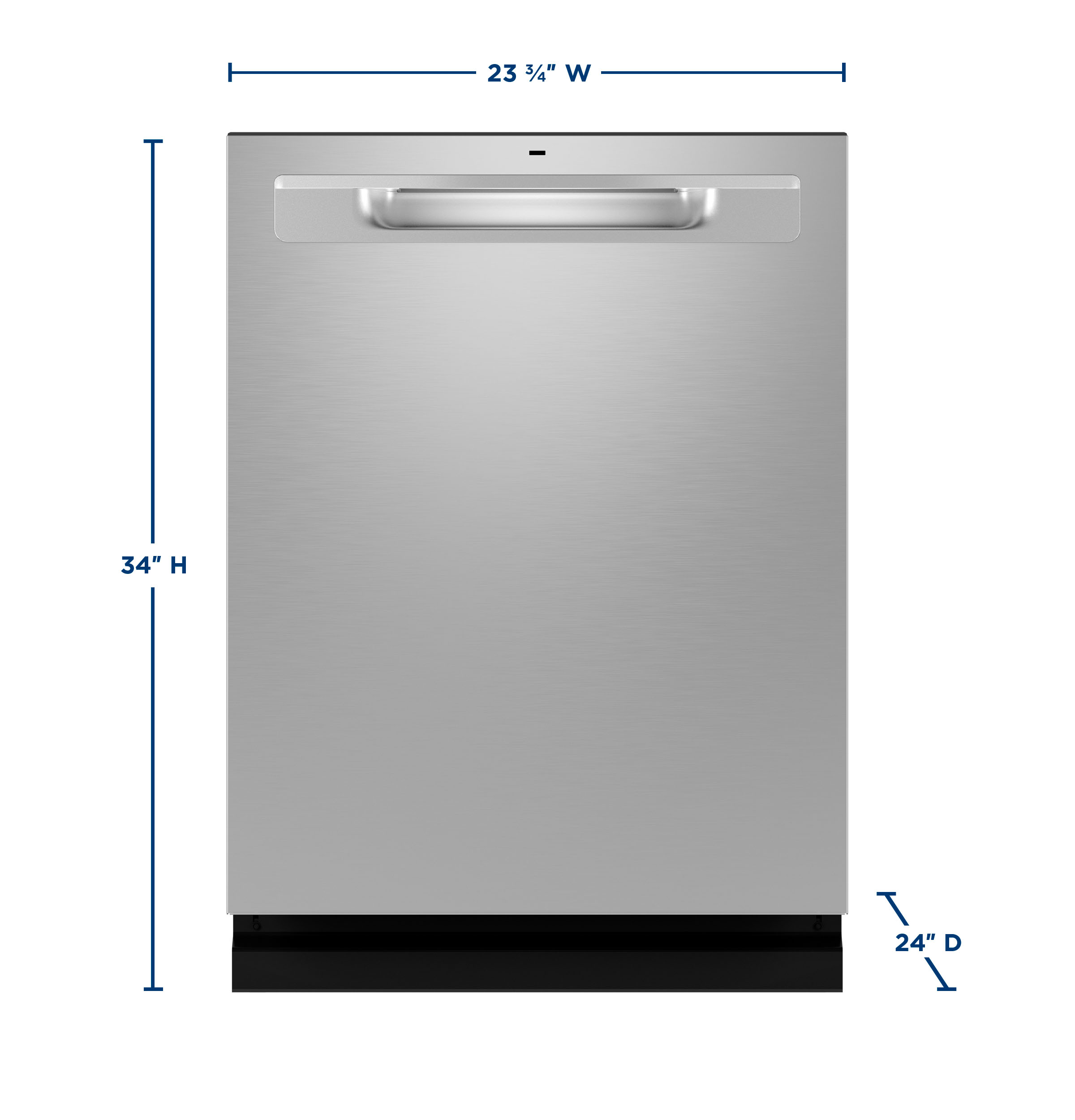Fingerprint Resistant Top Control with Stainless Steel Interior Dishwasher with Sanitize Cycle view 30