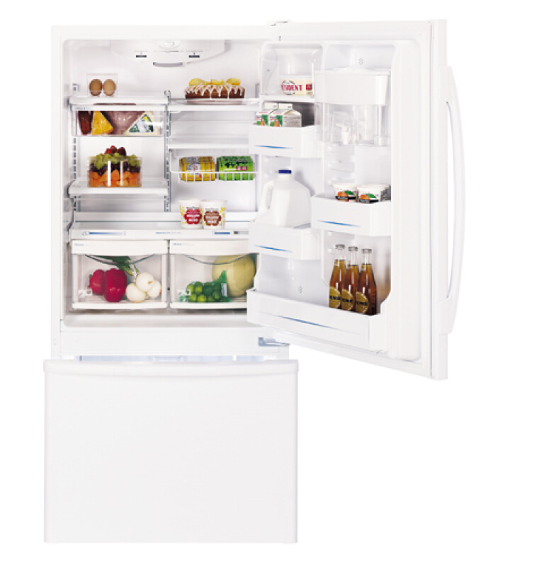 18.1 Cu. Ft. Bottom-Freezer Drawer Refrigerator GDS18LCRWW