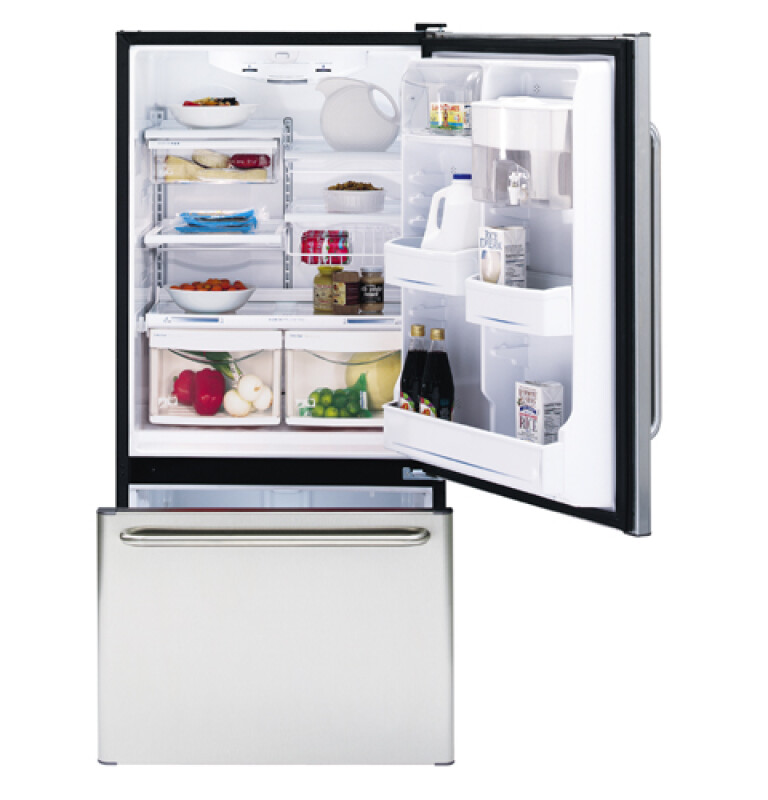 18.1 Cu. Ft. Stainless Bottom-Freezer Drawer Refrigerator GDS18SBPLSS