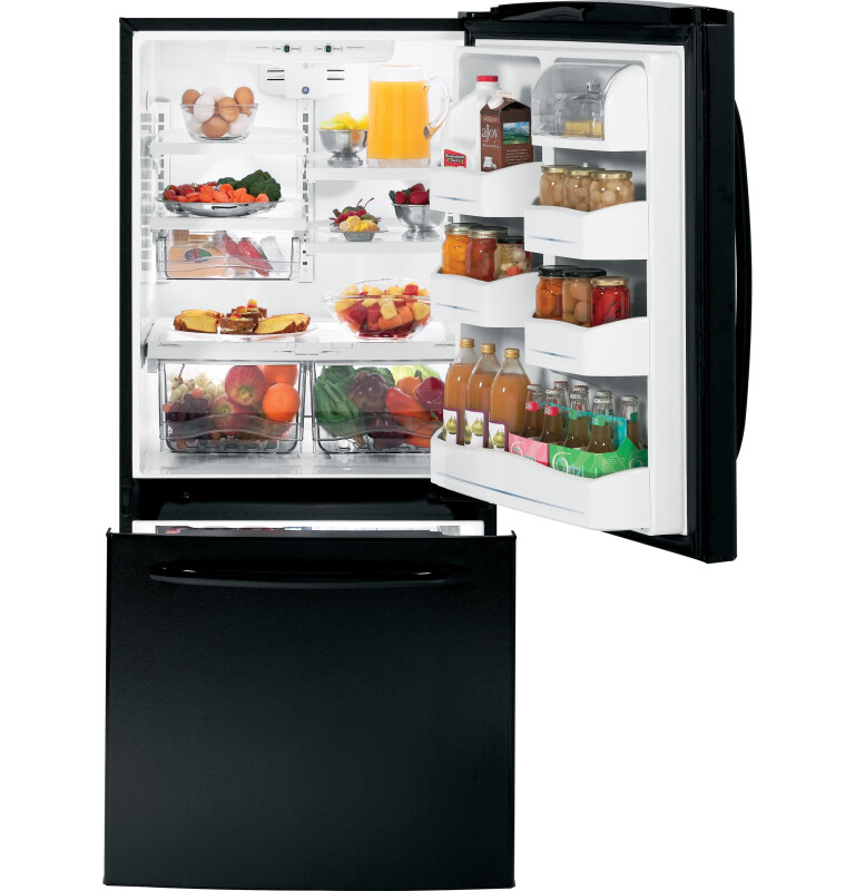20.2 Cu. Ft. Bottom Freezer Refrigerator GDSC0KCXBB, product image 2 of 4