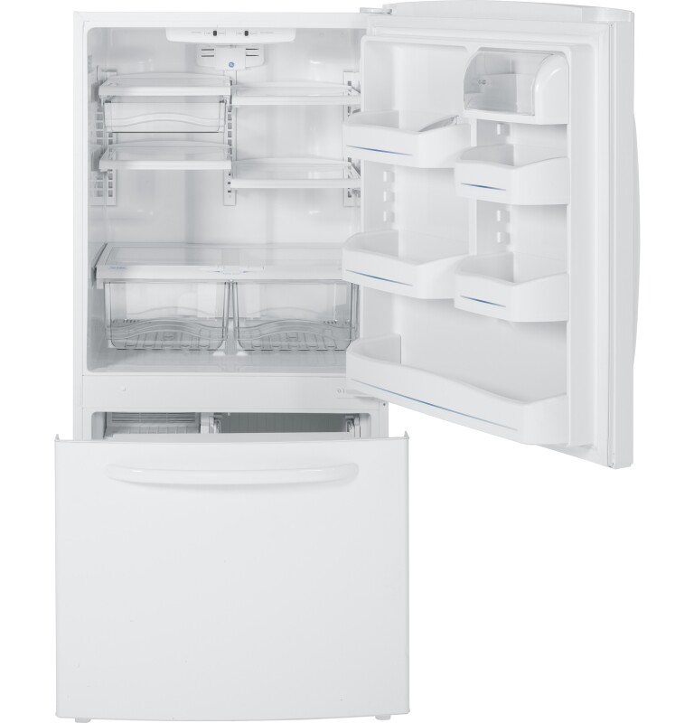 22.7 Cu. Ft. Bottom-Freezer Drawer Refrigerator GDSC3KCYWW, product image 6 of 8
